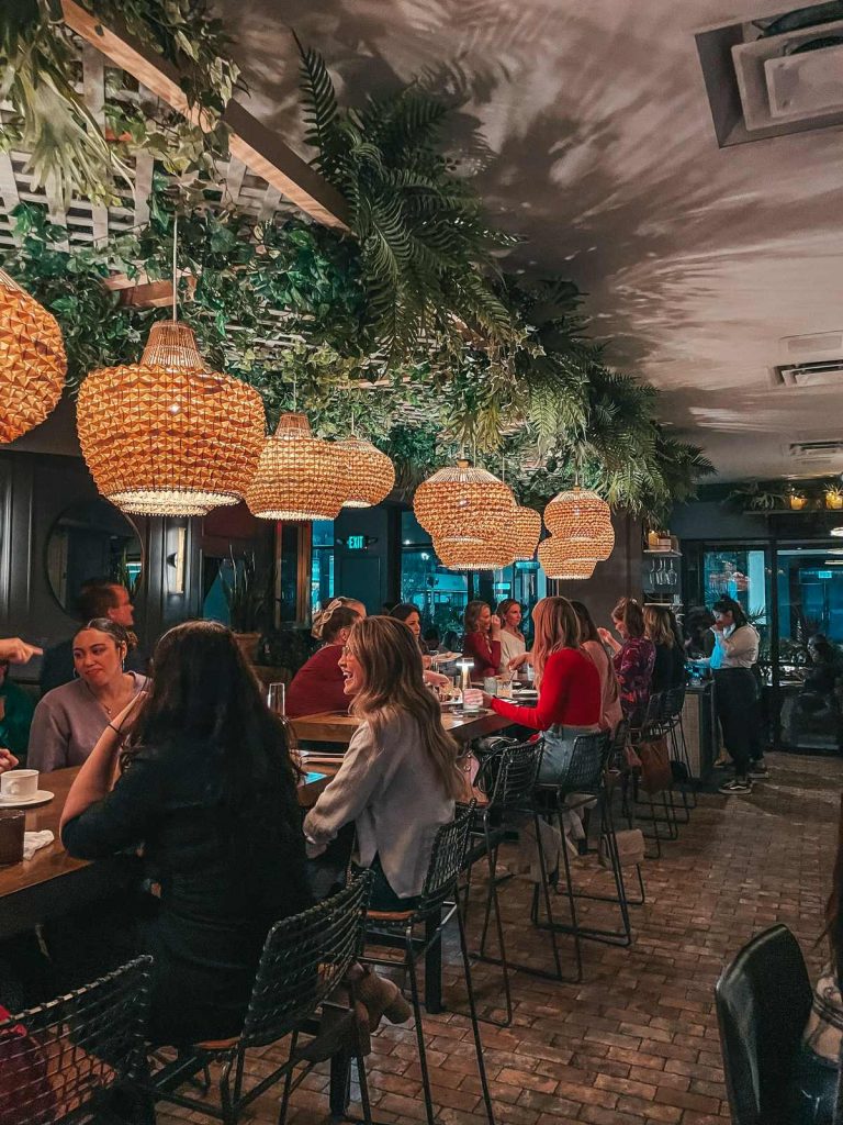 Dining area at Timpano in Hyde Park Village