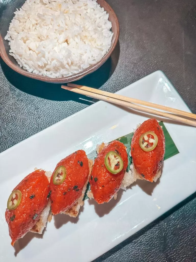 Sunda New Asian Midtown Tampa crispy rice