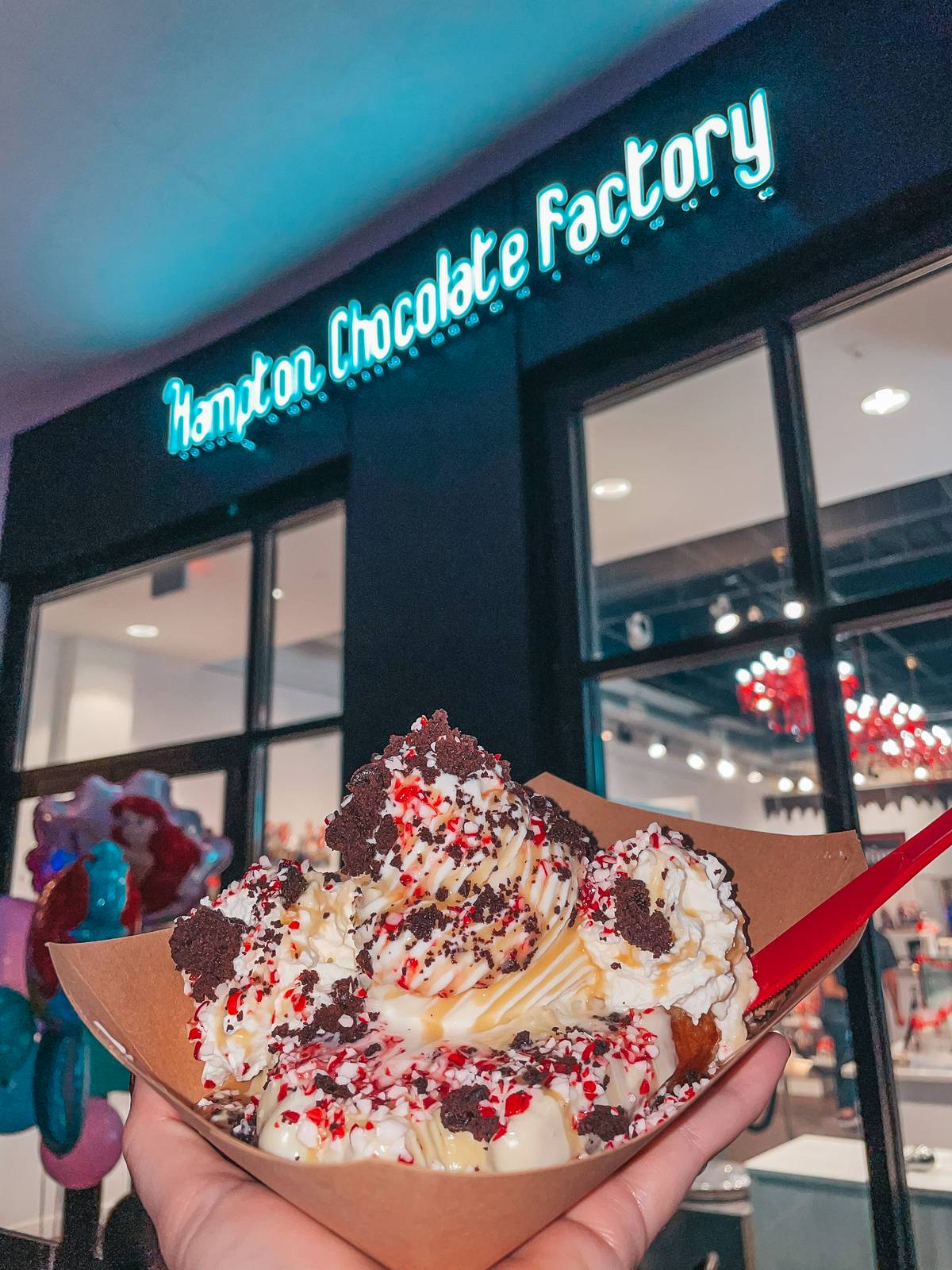 Hampton Chocolate Factory ice cream sundae