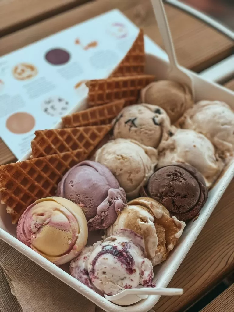 Jenis ice cream flight tampa