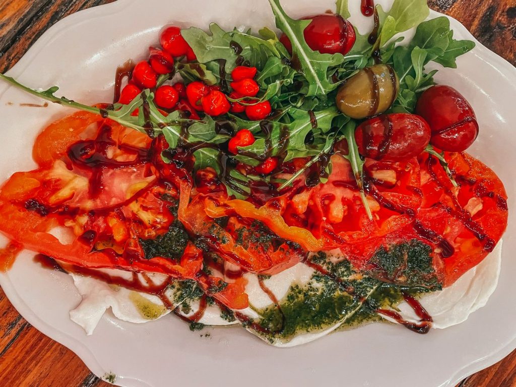 Caprese salad from Oggi Italian restaurant in Davis Island