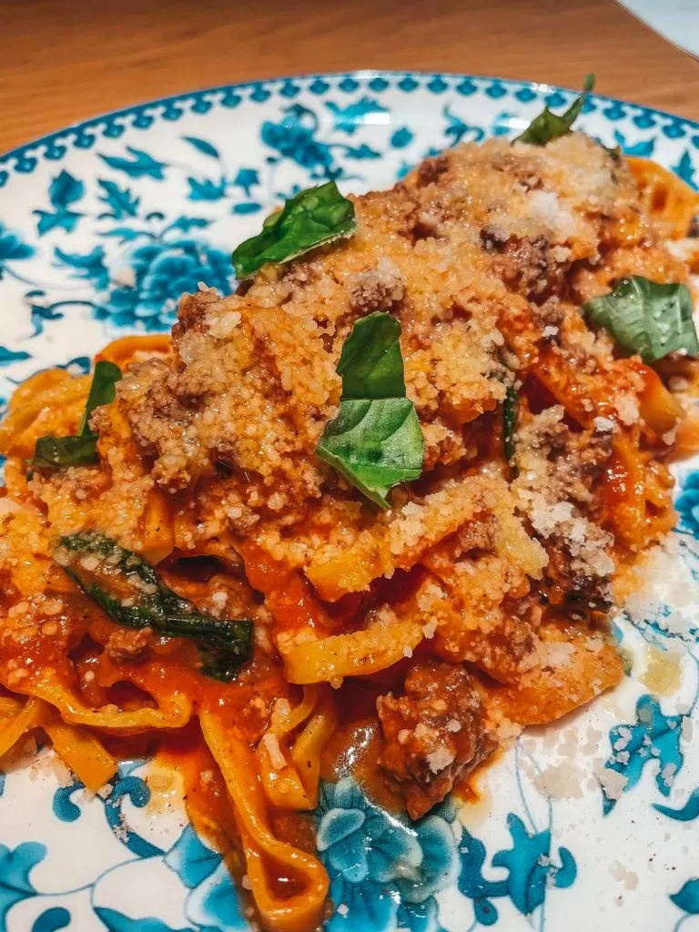 Pasta at Rocca an Italian restaurant in Tampa