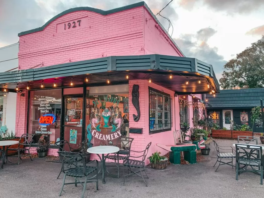 Sea Maids Creamery Tampa ice cream shop in Seminole Heights