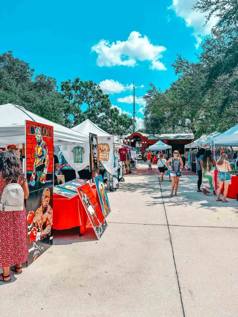 Vendors at Ybor City Saturday Market