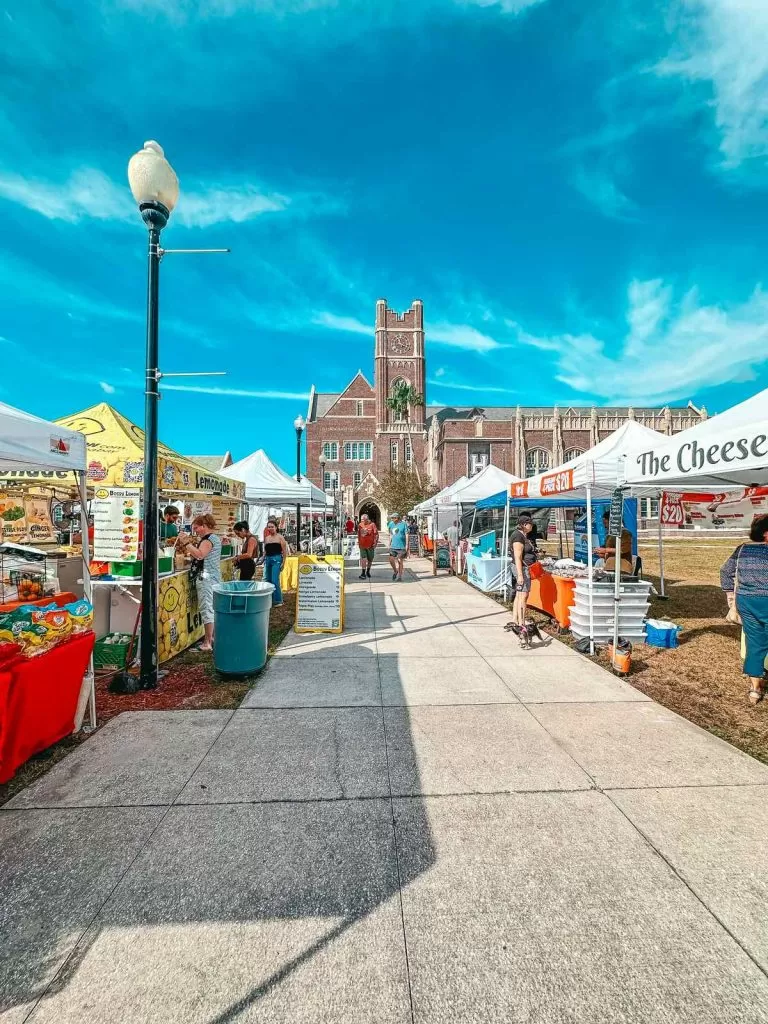Vendors at at Seminole Heights Sunday Market in Tampa