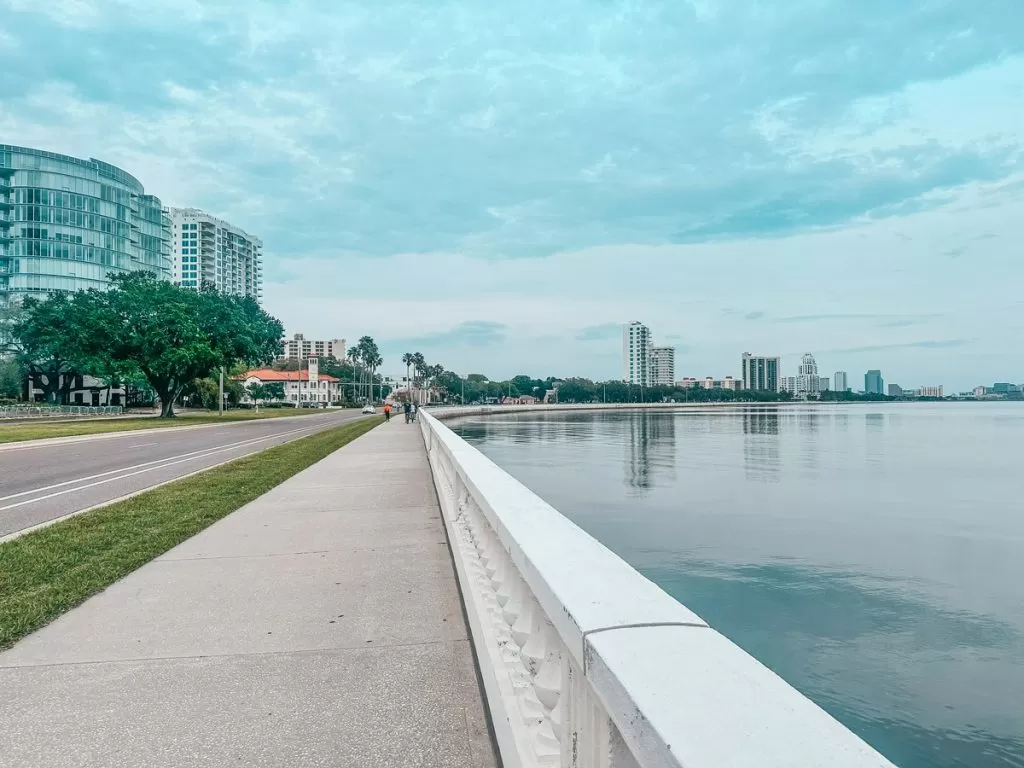 Bayshore Boulevard bike trail in Tampa