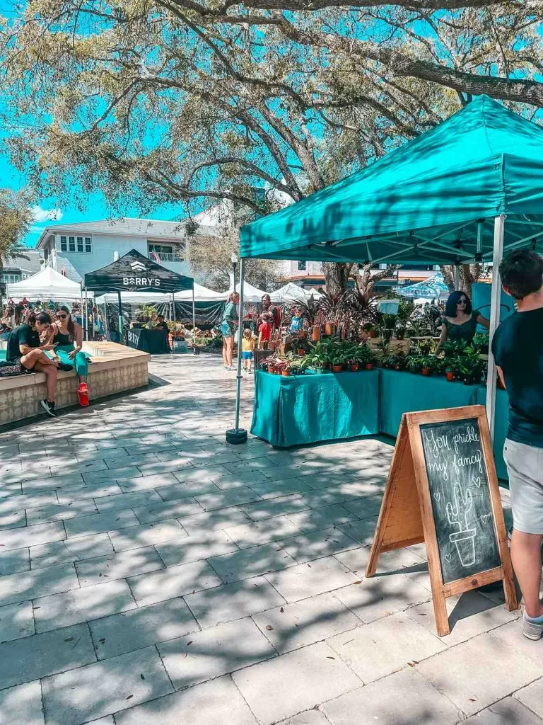 Local stands at the Fresh Market in Hyde Park Village