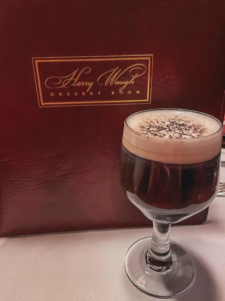 Berns cappuccino at the Harry Waugh Dessert Room in Tampa