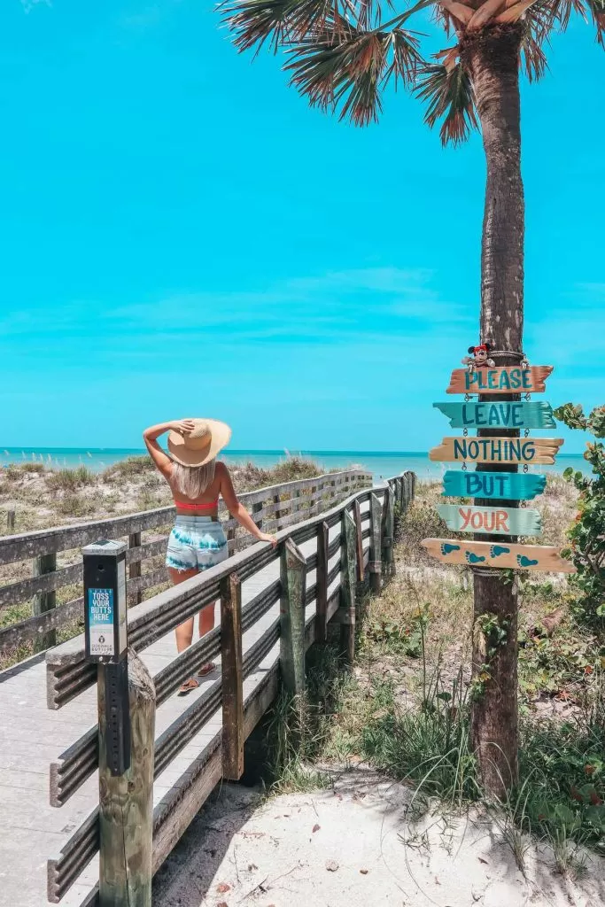 Please leave nothing but your footsteps at Indian Rocks Beach