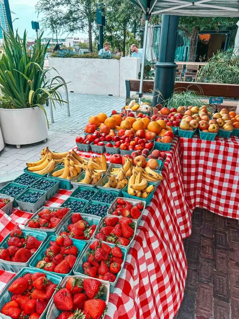 Produce at the Water Street Market in Tampa